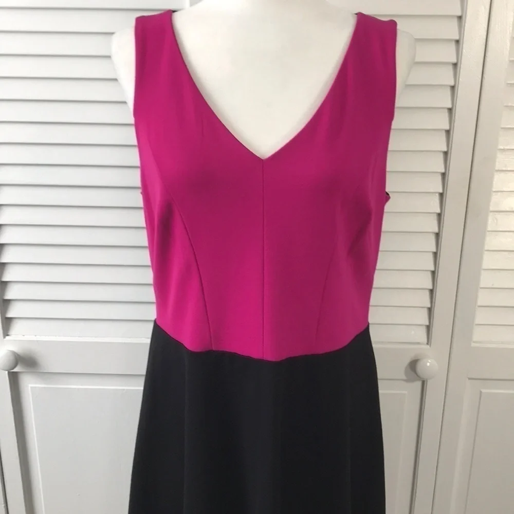 3/$25 INC Sleeveless Color Block Rayon Blend Dress Size Large